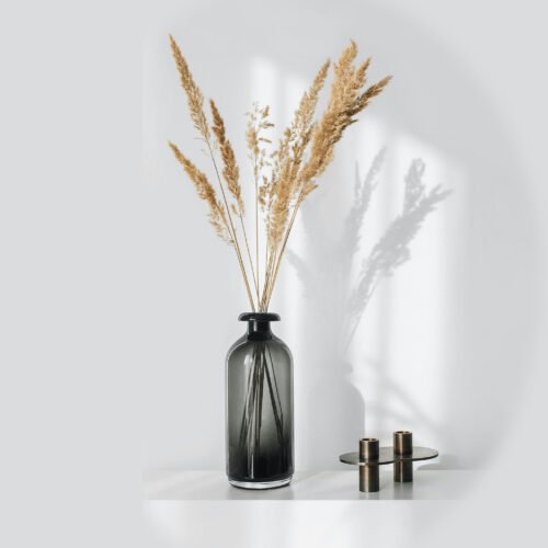 Pot de fleur en verre