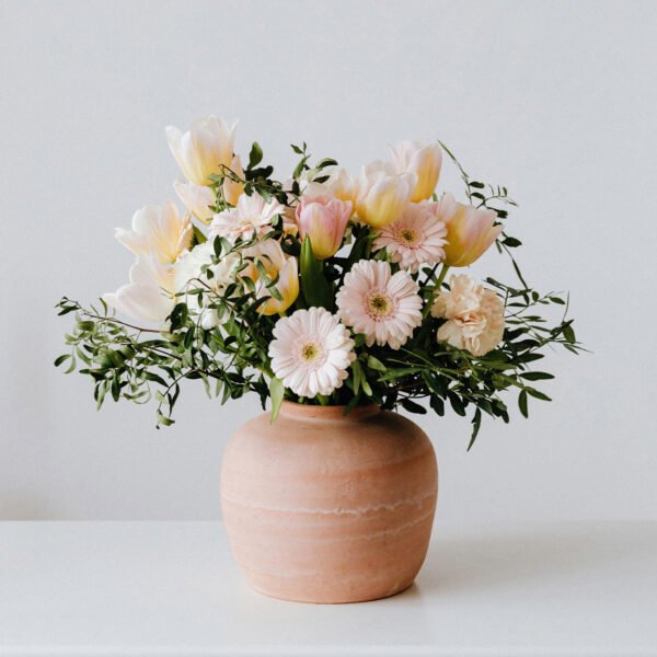 Pot de fleur complet en céramique